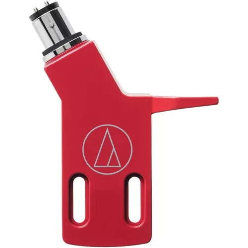 AUDIO-TECHNICA AT-HS3 Universal Angled Phono Headshell for AT-LP3 Turntable, Red