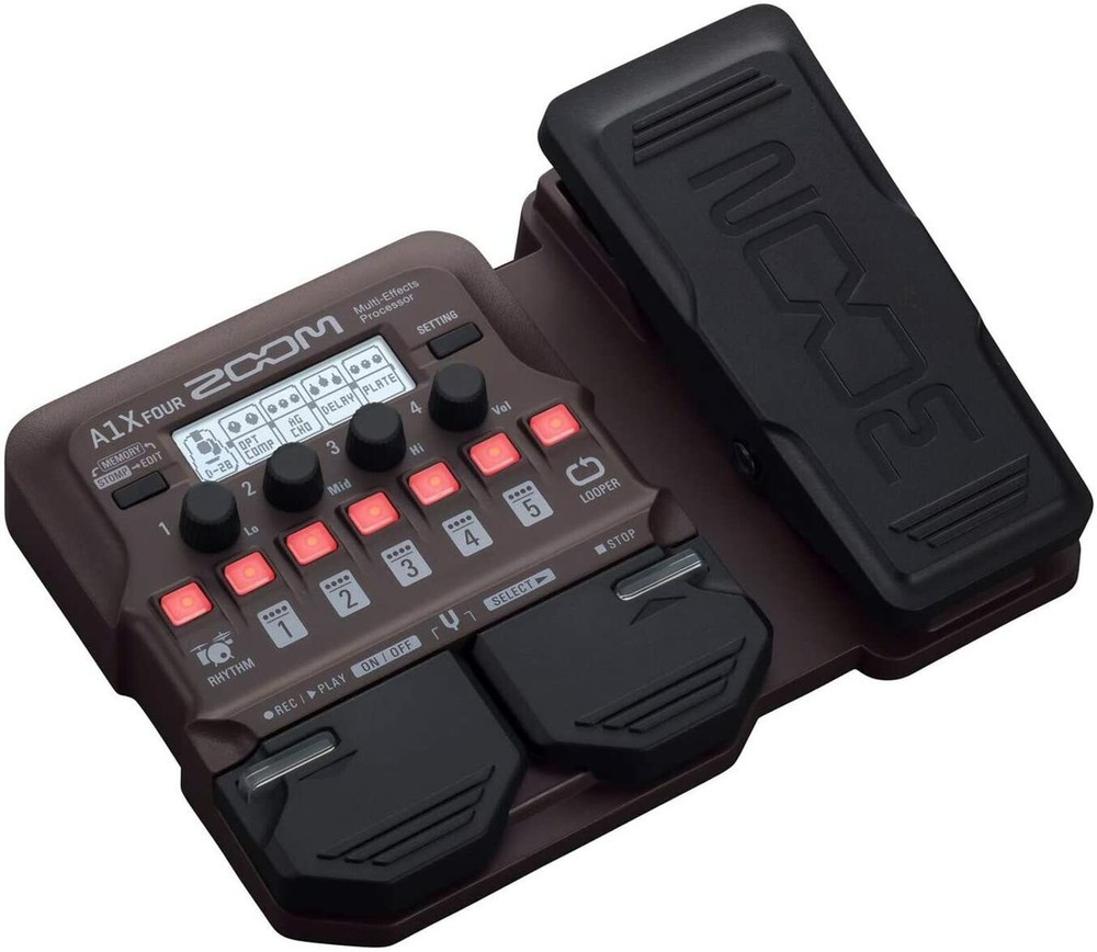ZOOM A1X FOUR Multi-Effects Pedals Processor for Acoustic Instruments BRAND NEW