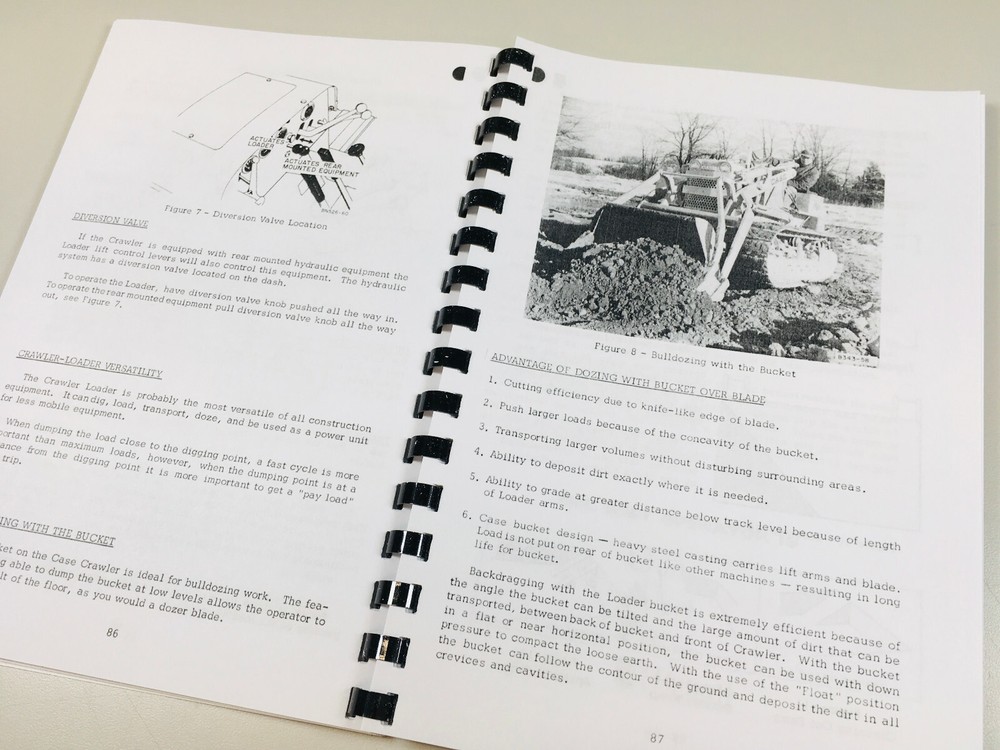 Case 310E Crawler Tractor Operators Owners Manual Maintenance Adjustments