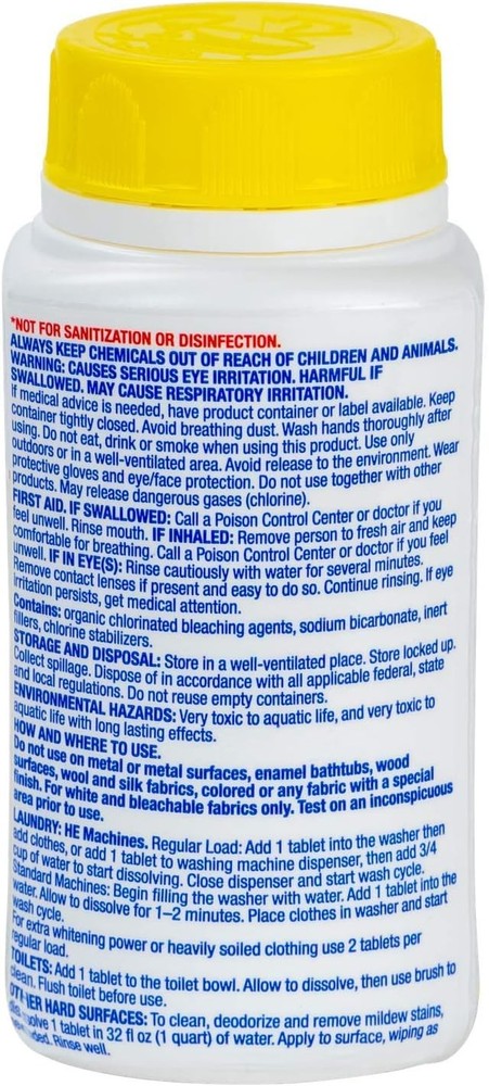 Evolve Concentrated Bleach Tablet 32 ct Fresh Lemon (1 pack)