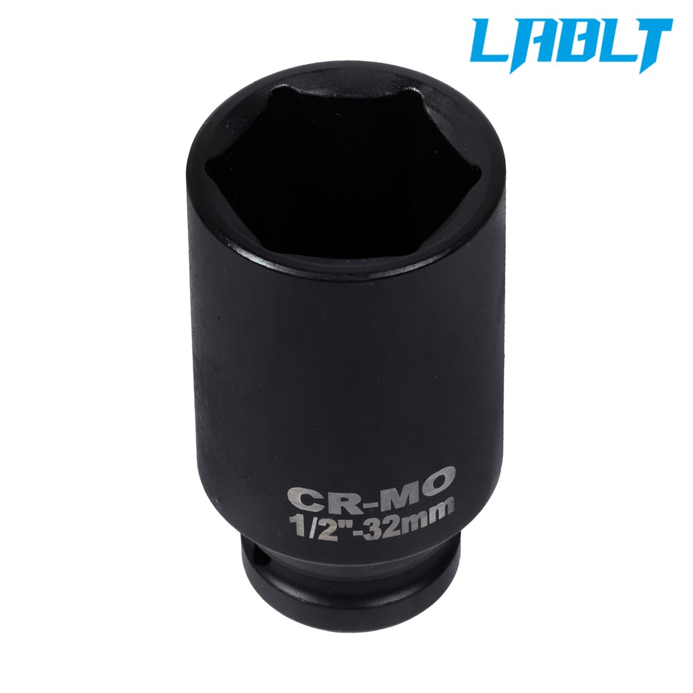 LABLT 1/2 Inch Drive Deep Impact Socket Tool Set Metric Garage Workshop Tools
