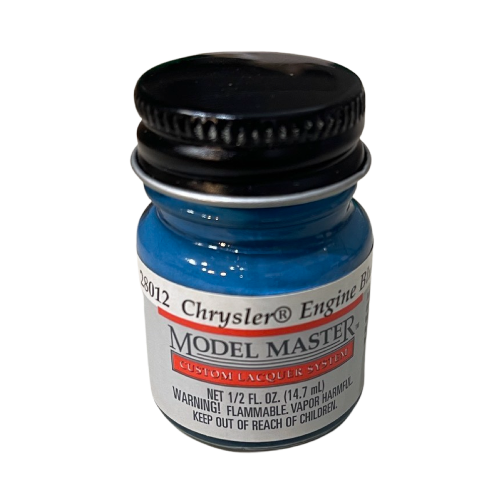 New TESTORS Model Chrysler Engine Blue, 28012, Custom Lacquer System, 0.5 fl oz