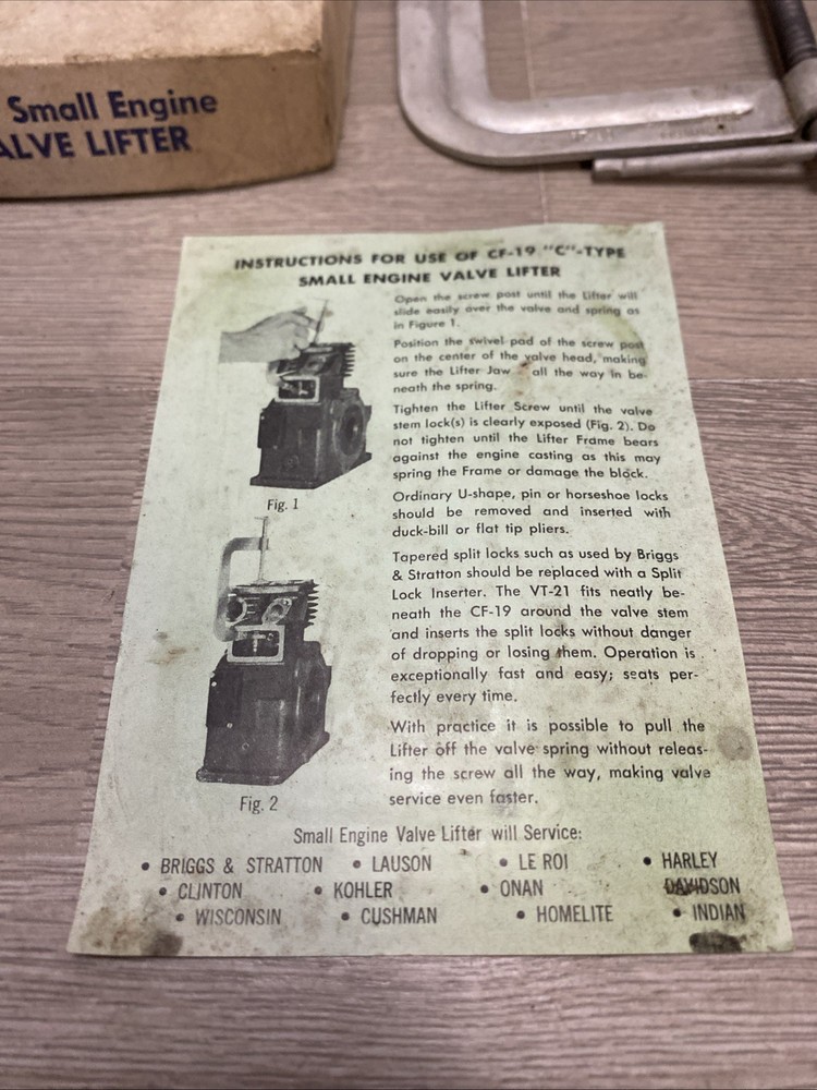 Cornwell CF-19 Small Engine Valve Lifter