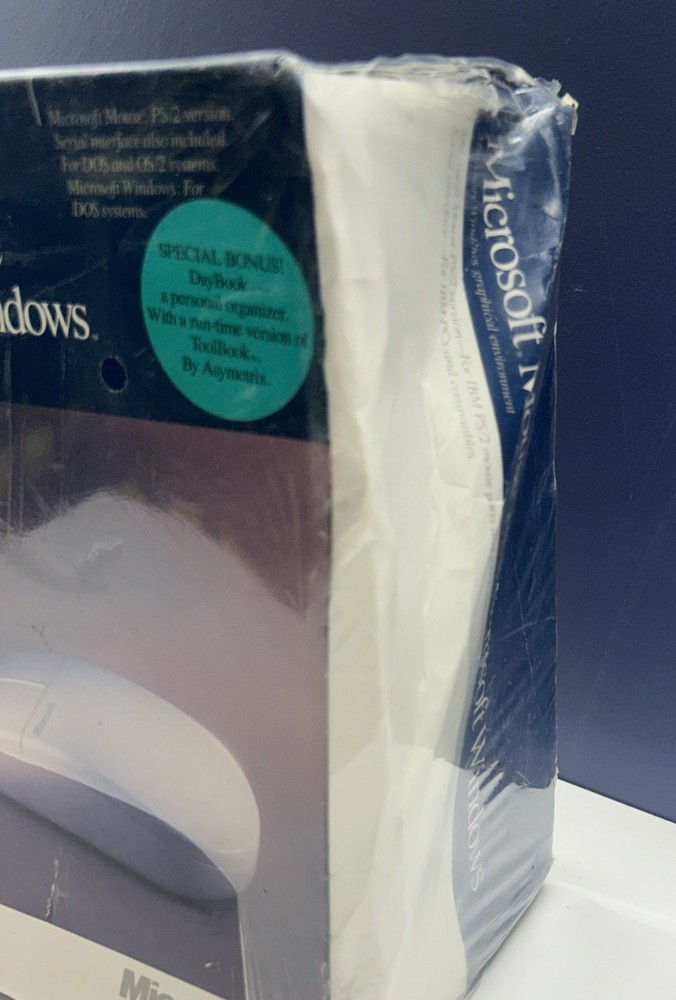 Microsoft Windows 3.0 Operating System + Microsoft Mouse - Vintage 92 Sealed Box