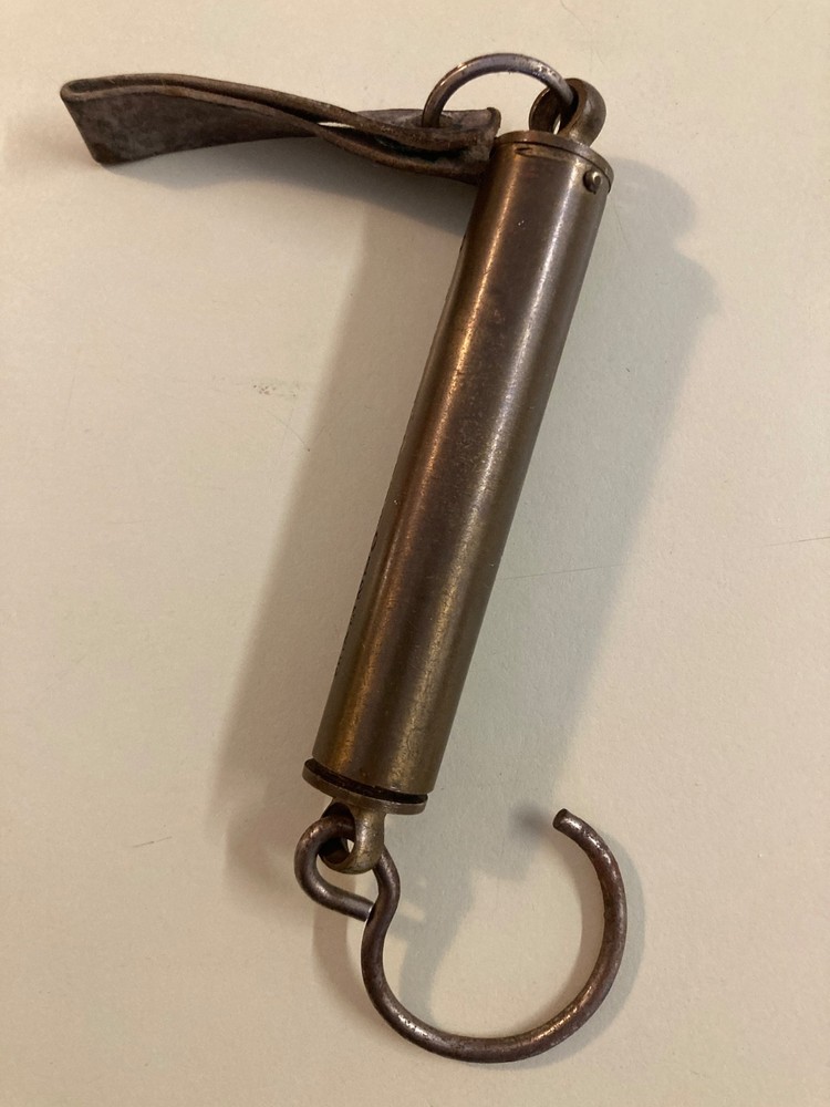 Brass Scale. 30lb. Chatillon NY. spring. Vintage. 4"