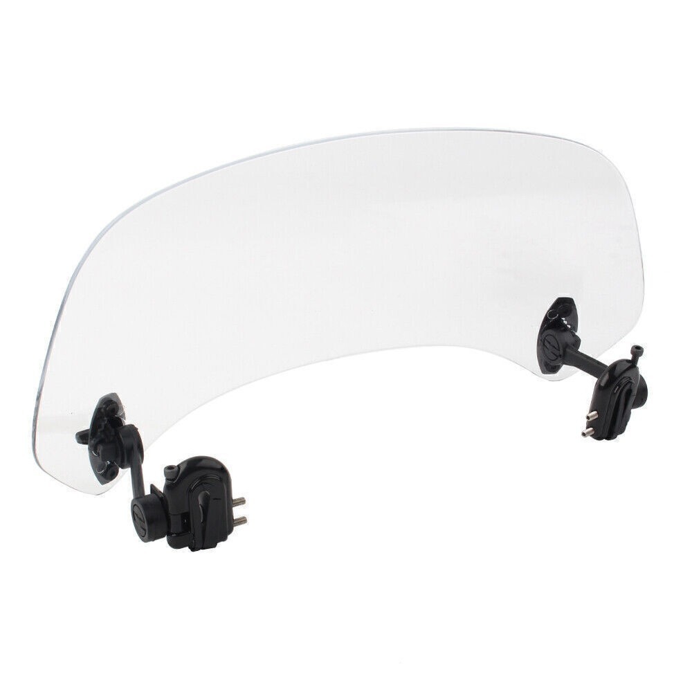 Motorcycle Adjustable Clip On Windshield Screen Extension Spoiler Wind Deflector