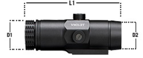 Vortex VMX-3T - 3X Magnifier with Flip Mount