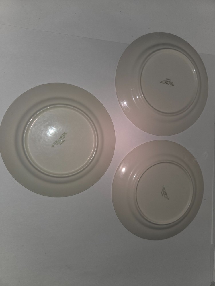 Pre Owned Set 3 NIKKO Table Mates Spring Tulips Dinner Plates