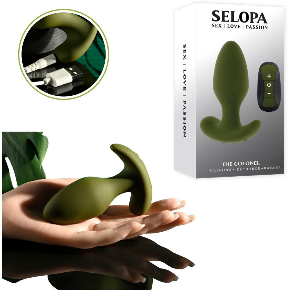Vibrating Rechargeable Remote Control Butt Plug Beginner-Friendly Sex Vibrator