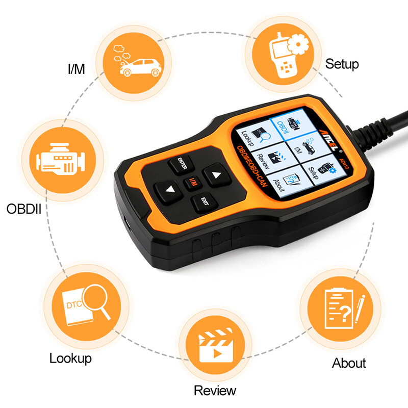 ANCEL AD410 OBD2 Code Reader Car Scanner Turn Engine Light Off Diagnostic Tool