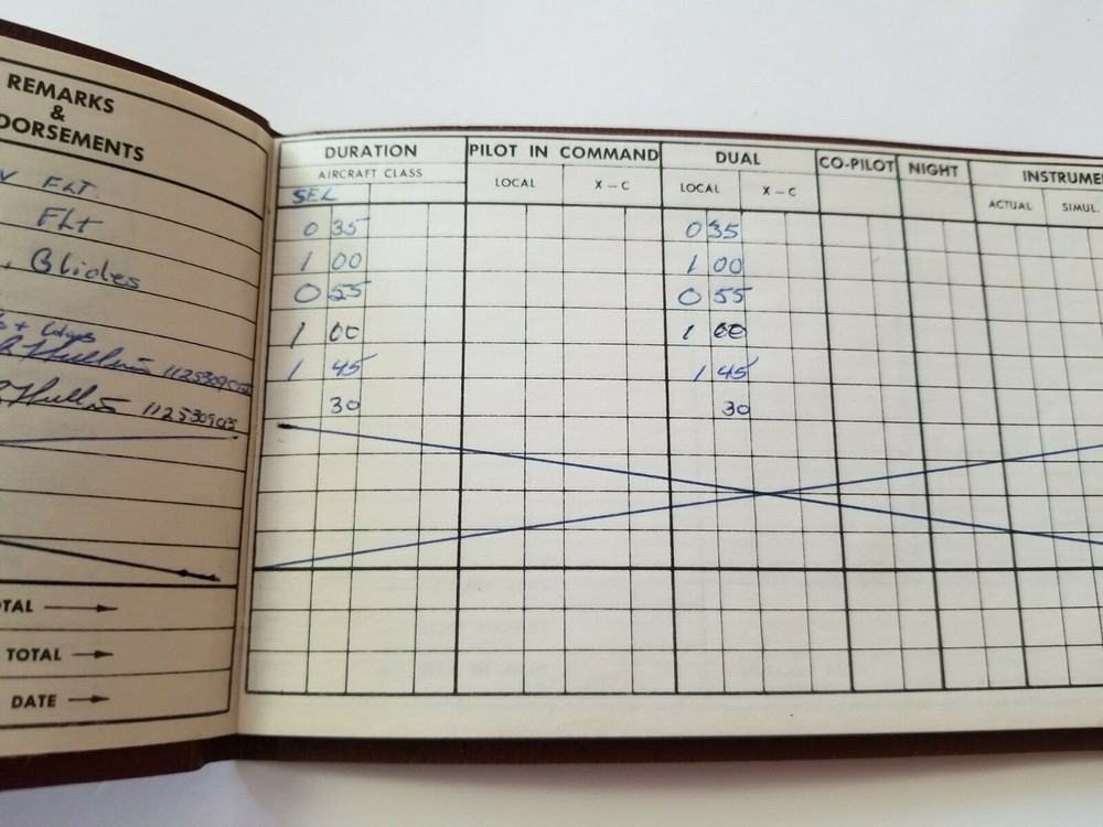 1958 FLIGHT LOG Reno Area