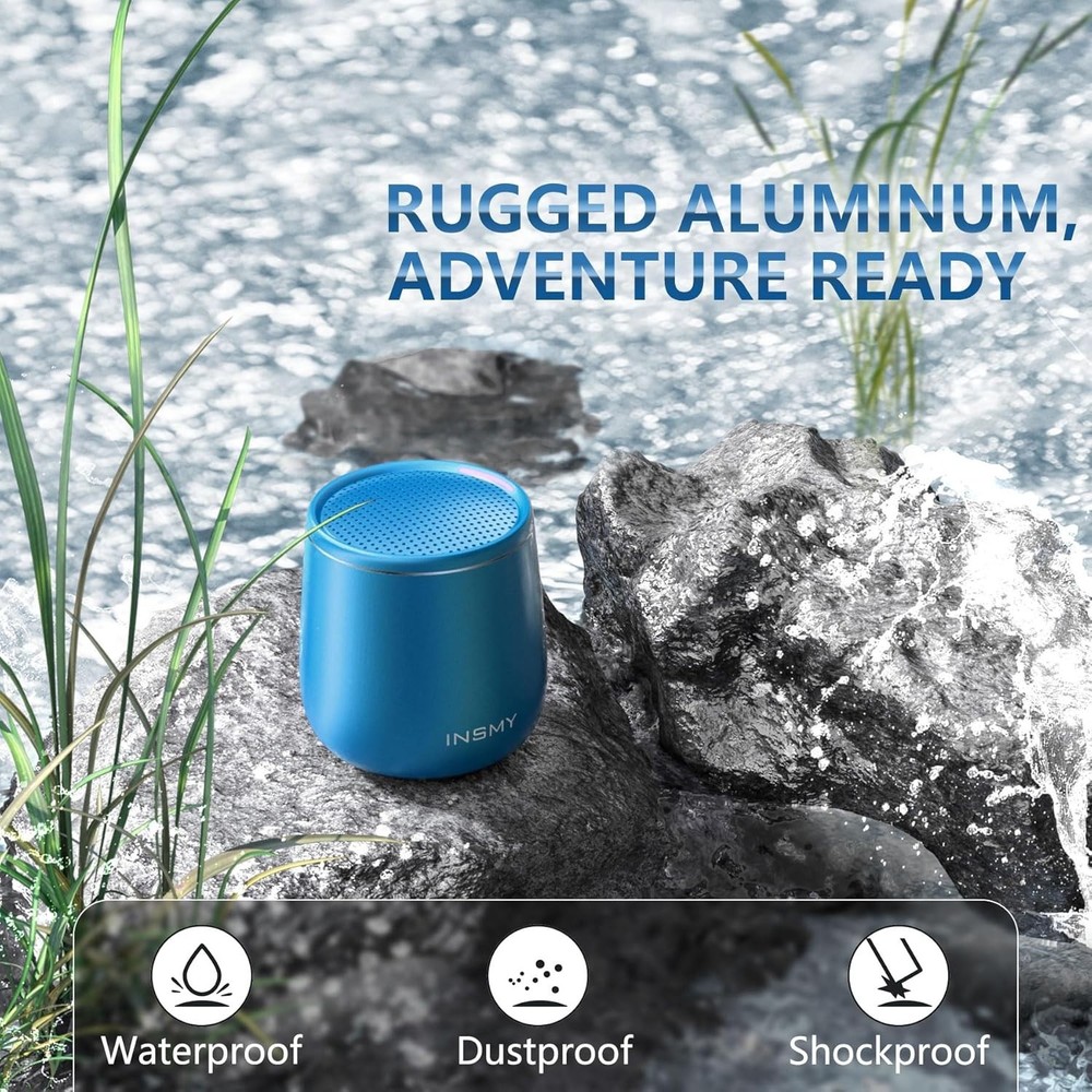 Waterproof Mini Bluetooth Speaker - Compact & Powerful for Outdoor Adventures