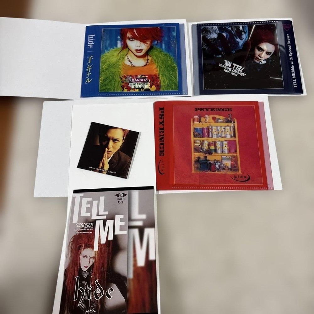 hide CD size clear file & sticker square tin badge & postcard
