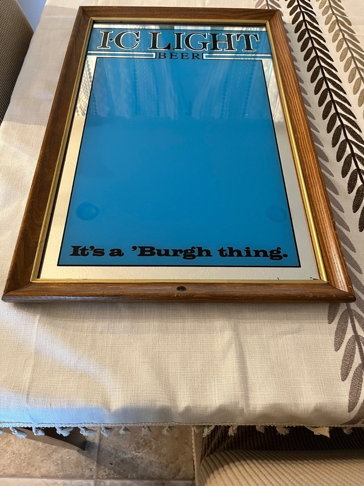 Iron City Light Beer It's a "Burgh Thing" Mirror