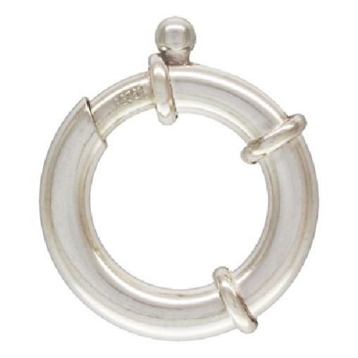 19mm EXTRA LARGE Polished Senora Spring Ring Clasp Silver 925