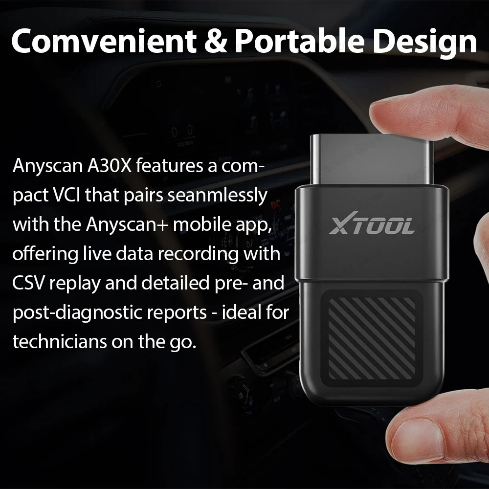 XTOOL Anyscan A30X Wireless Diagnostic OBD2 Scanner All System Scan Reader Tool