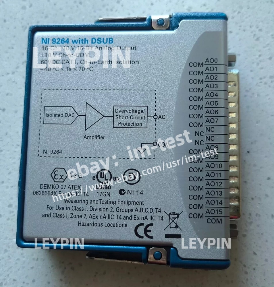 NI 9264 Analog Output Module Spring Terminal 779699-01#im