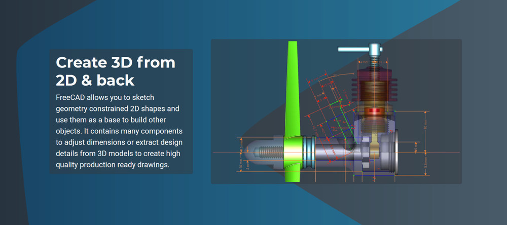 FreeCAD 2D 3D Parametric Graphic Modeling Design Software CNC DWG Windows/MacOS