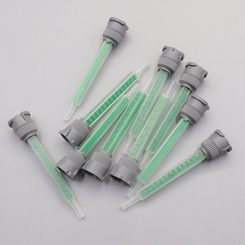 25 Pieces Epoxy Adhesive Mixing Nozzle Tip Static Resin Green