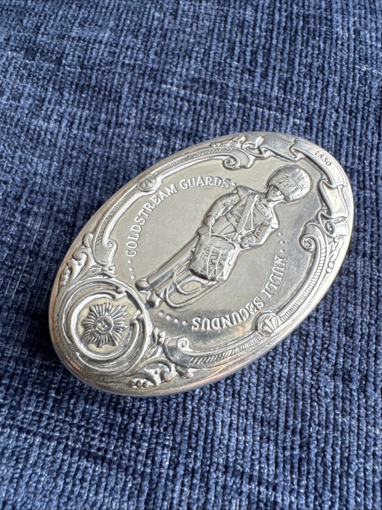 sterling silver guards regiments coldstream guards pill box