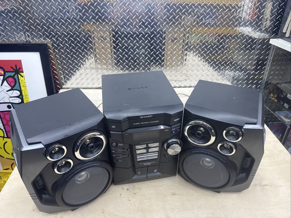 Sharp 3 Disc CD-R/RW Dual Casette X-Bass Mini Component System CD-E99