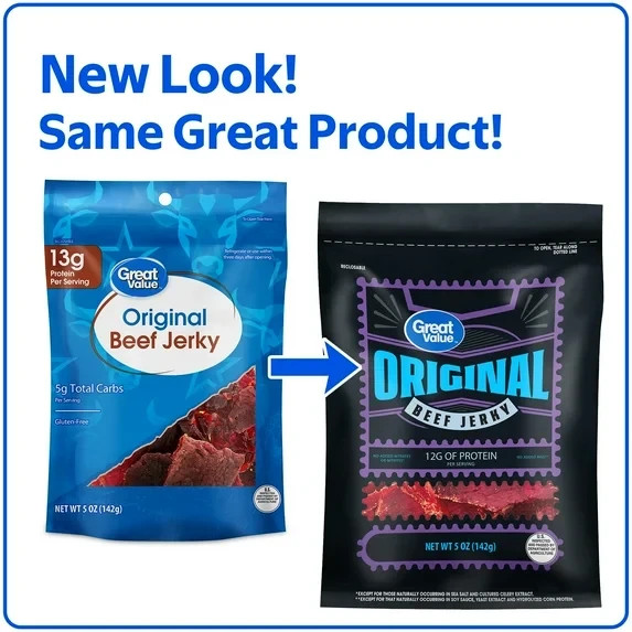 Great Value Original Beef Jerky, 5 oz