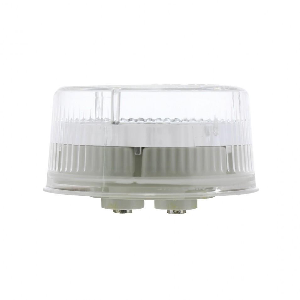 Universal 9 Red Led 2" Flat Clearance/Marker Light - Clear Lens