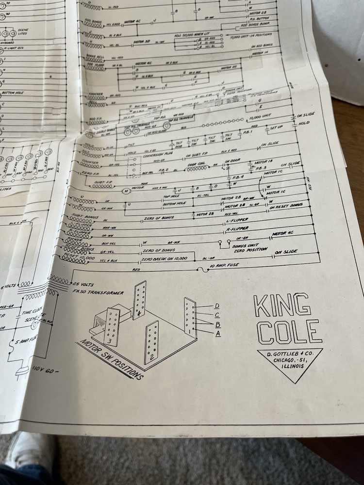 King Cole Pinball Schematic