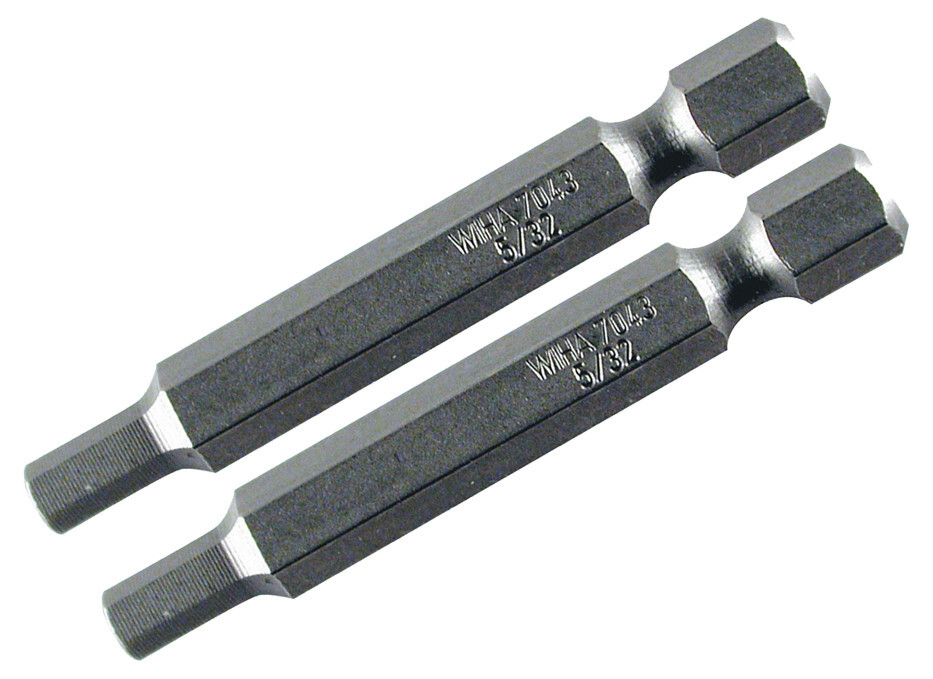 Wiha 74384 Hex Bit 9/64 - 50mm - 2 Pack