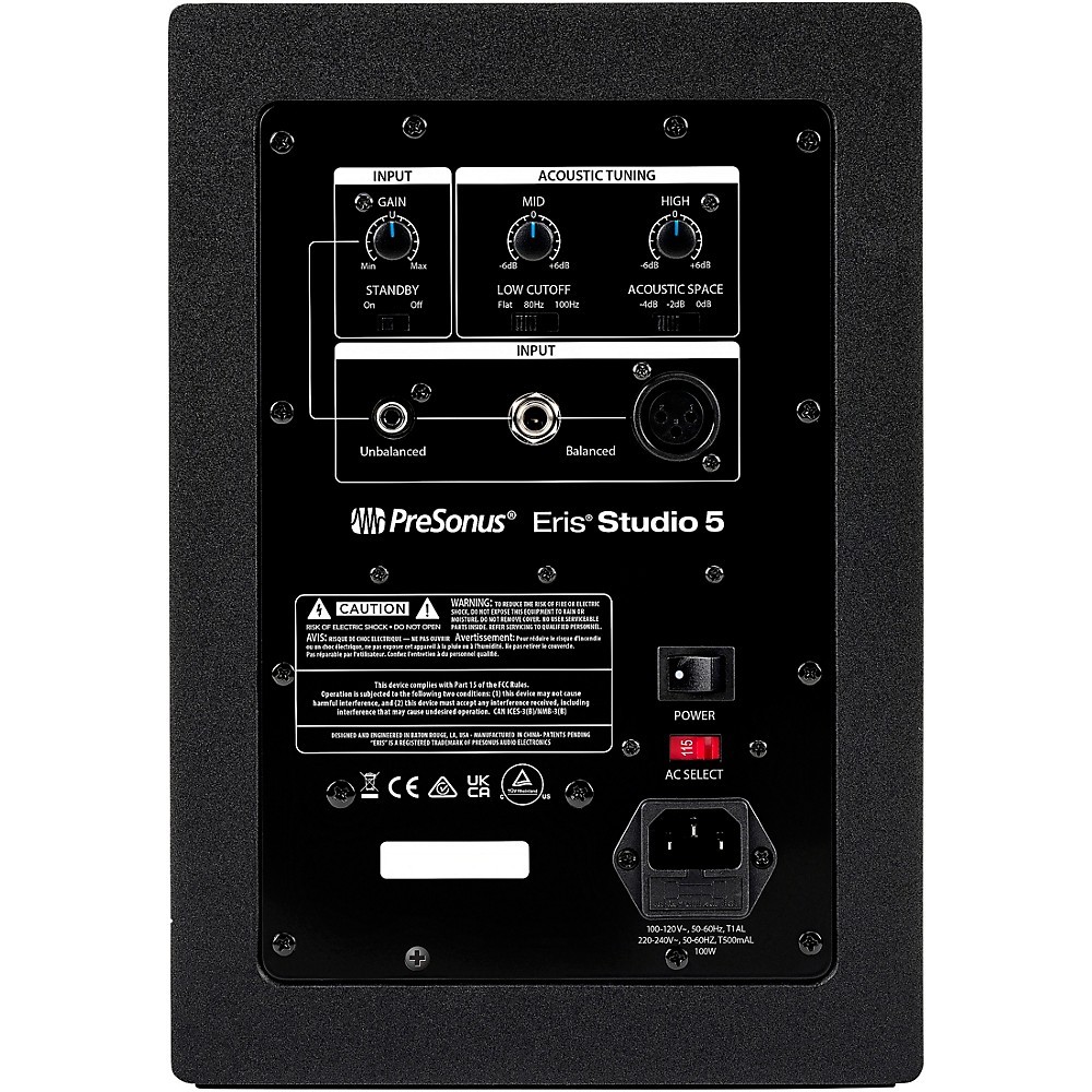 PreSonus Quantum ES4 Interface w/Eris 2nd Gen Studio5 Pair, Cables & Stands