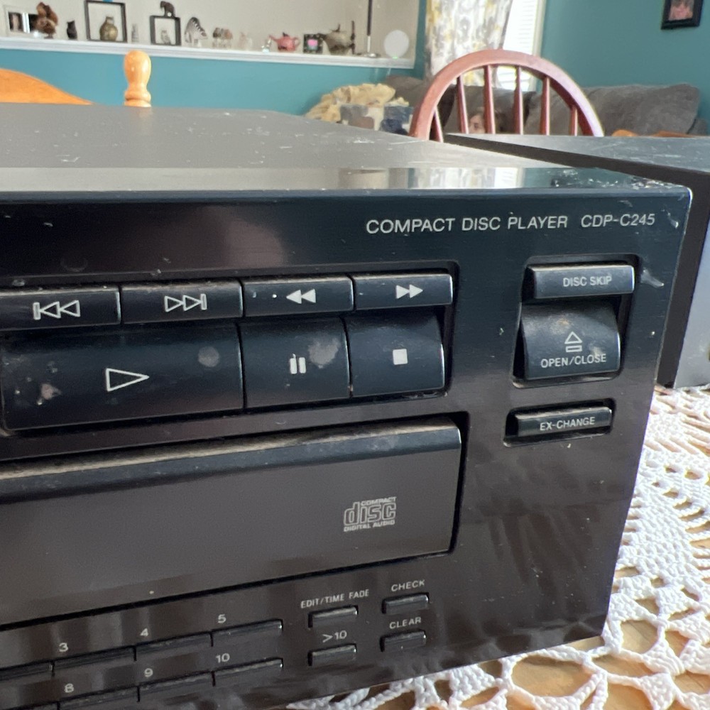 Sony CDP-C245 5-Disc CD Player Changer High Density Linear Converter