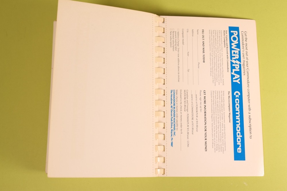 Commodore 64 Programmer's Reference Guide First Edition 7th Printing 1983