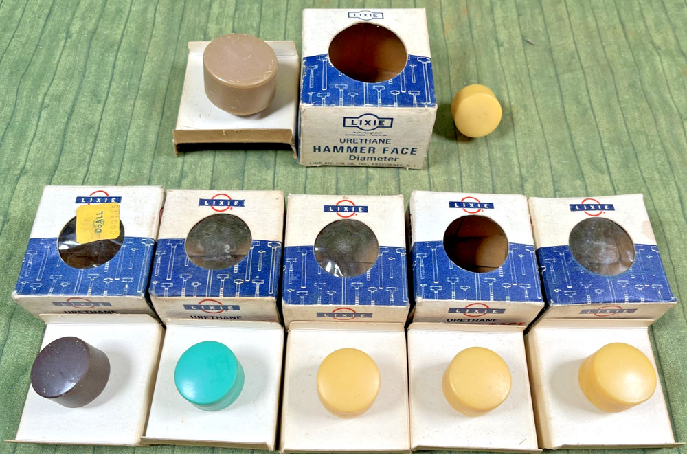 Lot of (7) Lixie Replaceable Replacement Faces - (6) 1" & (1) 1-1/2" - NOS