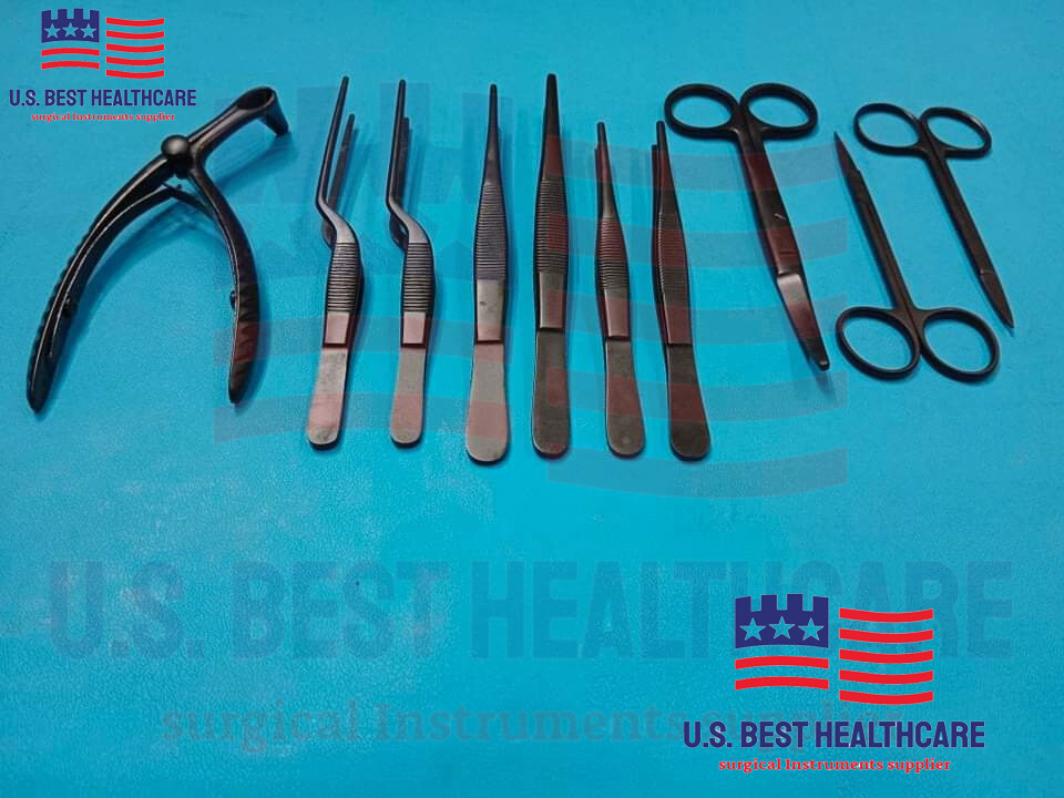 Tympanoplasty Instruments 58 Pcs Set Micro Ear Surgery ENT Instruments