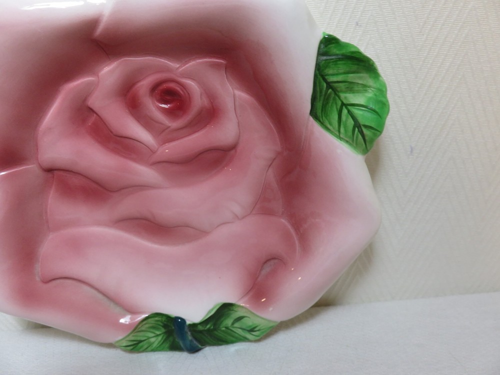 PY Japan ceramic countess rose pitcher and underplate