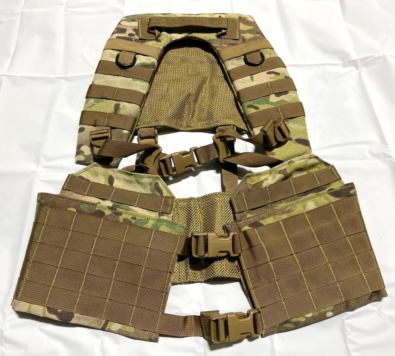 US Army OCP Multicam DFLCS V2 Load Carrying Gear Vest - H Harness - LARGE - NEW