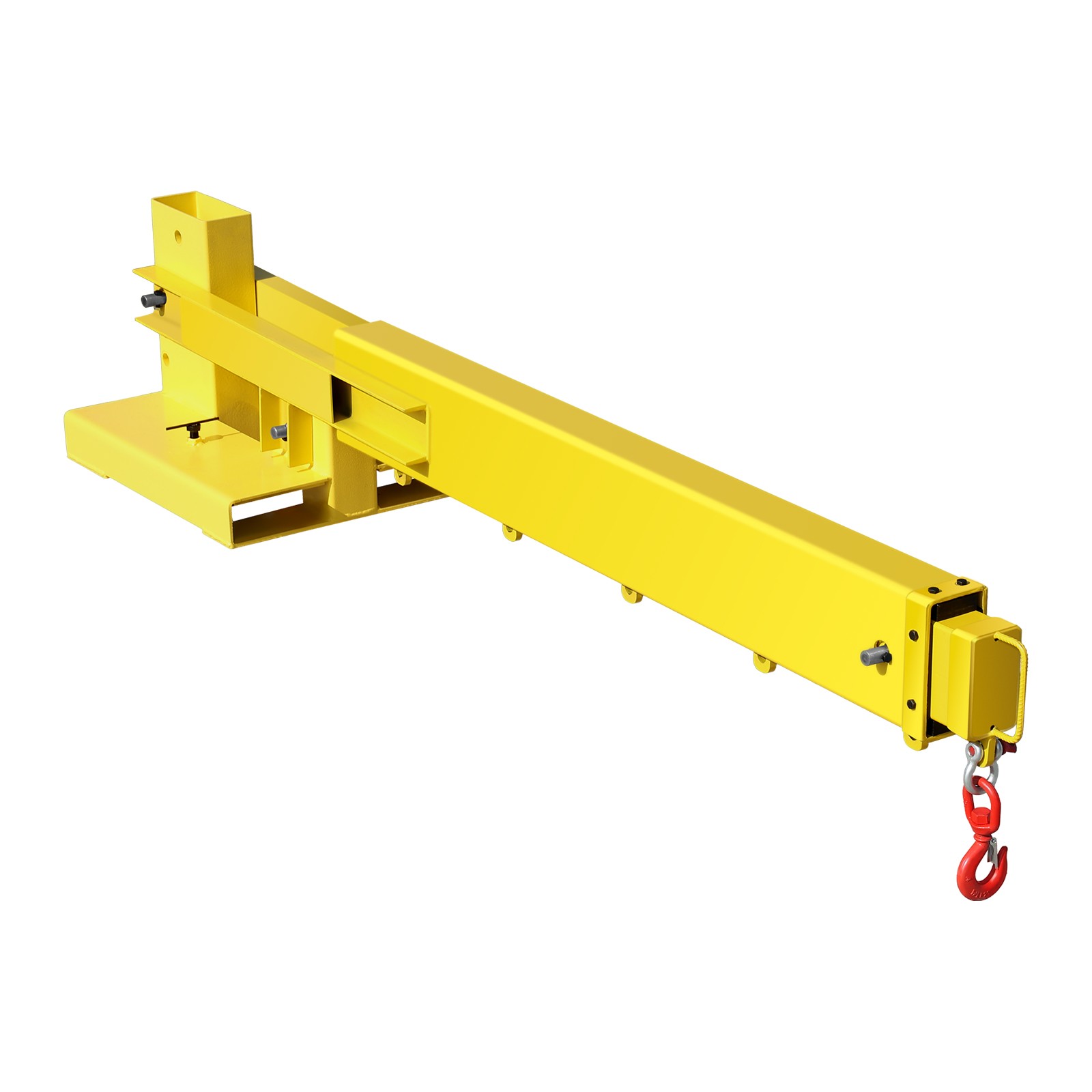Forklift Jib Boom Crane 6000lbs Forklift Mobile Crane with 2 Hooks