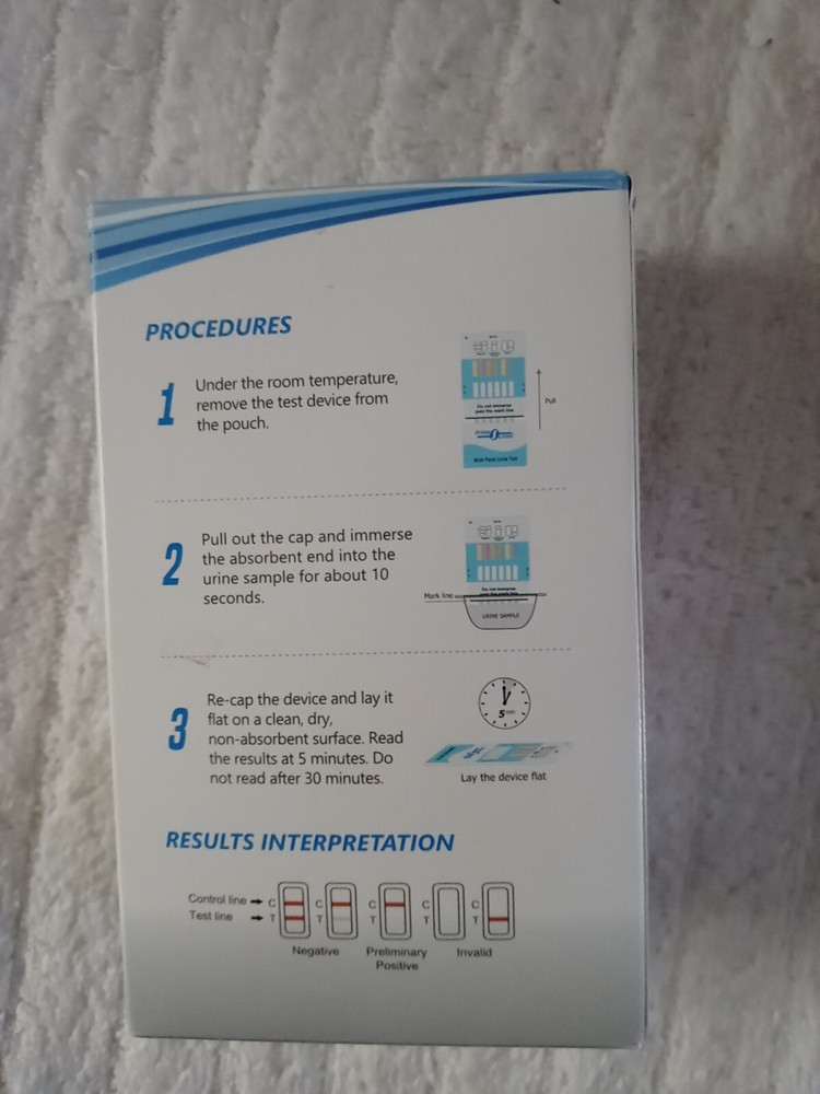 Prime Screen Multi-Panel Urine Test - 5 Tests