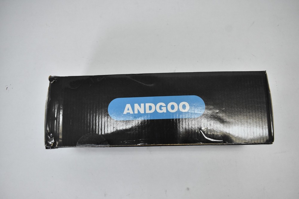 Andgoo 6 Piece Large Acrylic Risers Black Rectangular Showcase Display Shelf