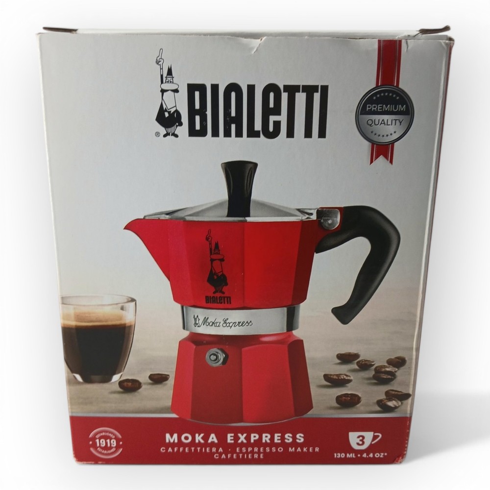 Bialetti Moka Express Pot Coffee Maker 4.4 OZ. (Untested)