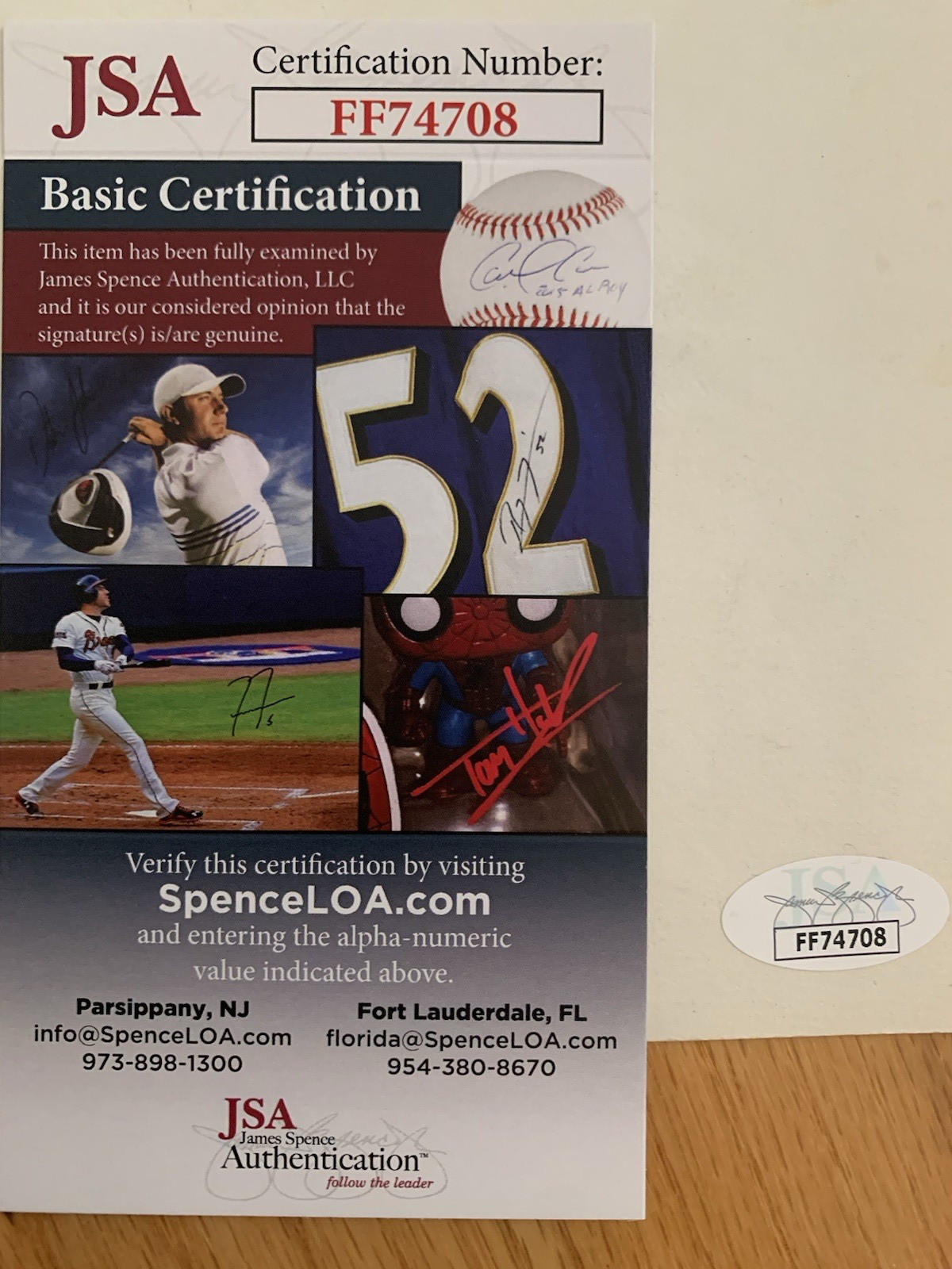 FLOYD LITTLE SIGNED 1965 OUTSTANDING ATHLETE TROPHY FROM SYRACUSE FRATERNITY+JSA