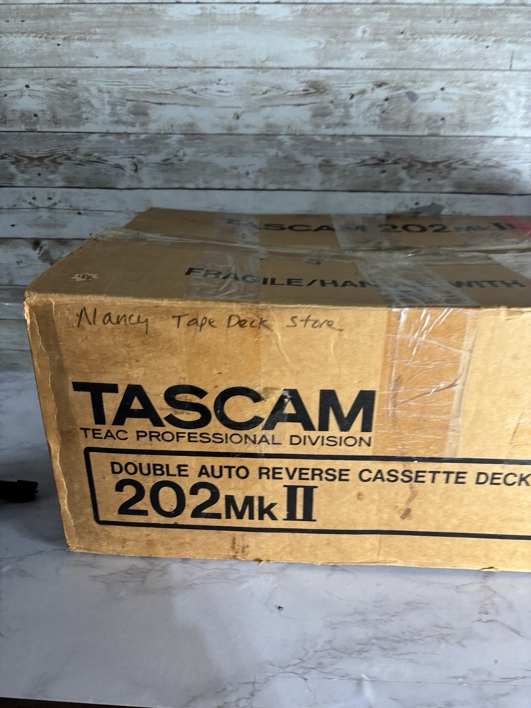 TASCAM 202 MK ii Double Auto Reverse Cassette Deck Tested Missing Knob Read !!