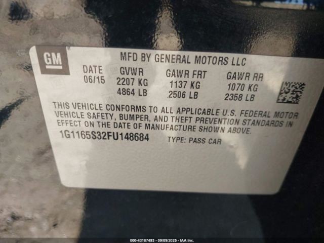 IMPALA 2015 Glove Box 4830708