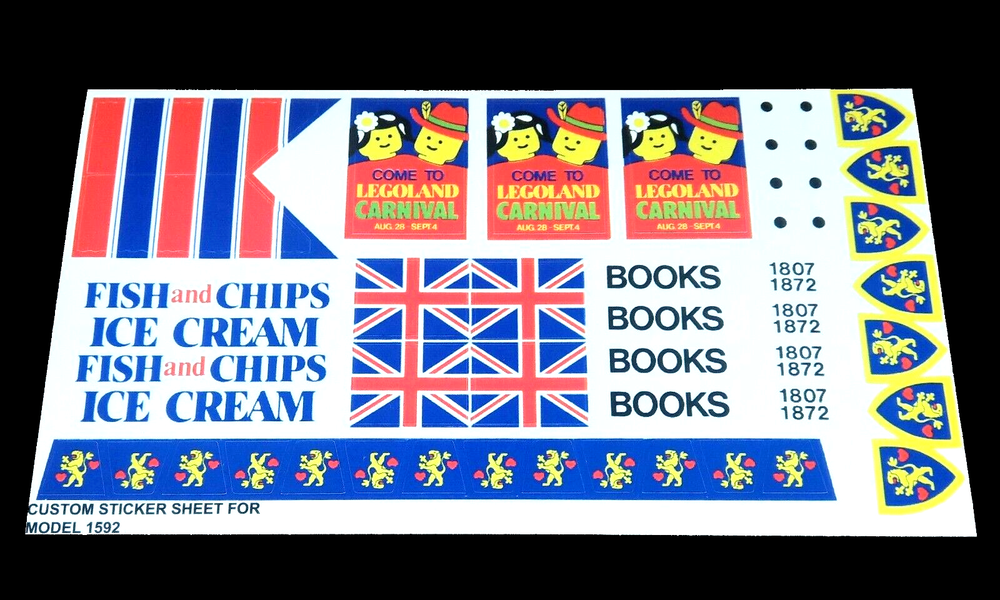 Custom sticker for 1592 Replacement Sticker 1592