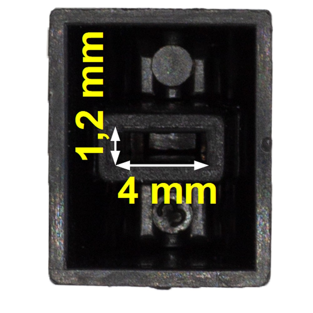 SIFAM 10 slide potentiometer FADER KNOB cap BLACK 12.5x10mm replacement knobs