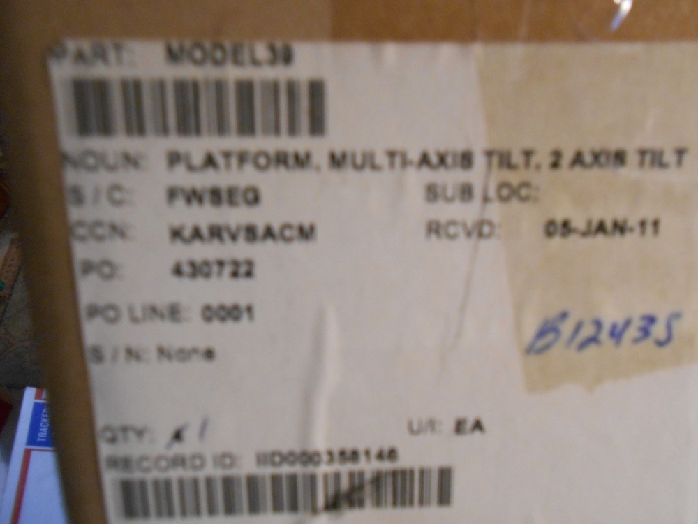 NEW NEWPORT # 39 MULTI-AXIS PLATFORM