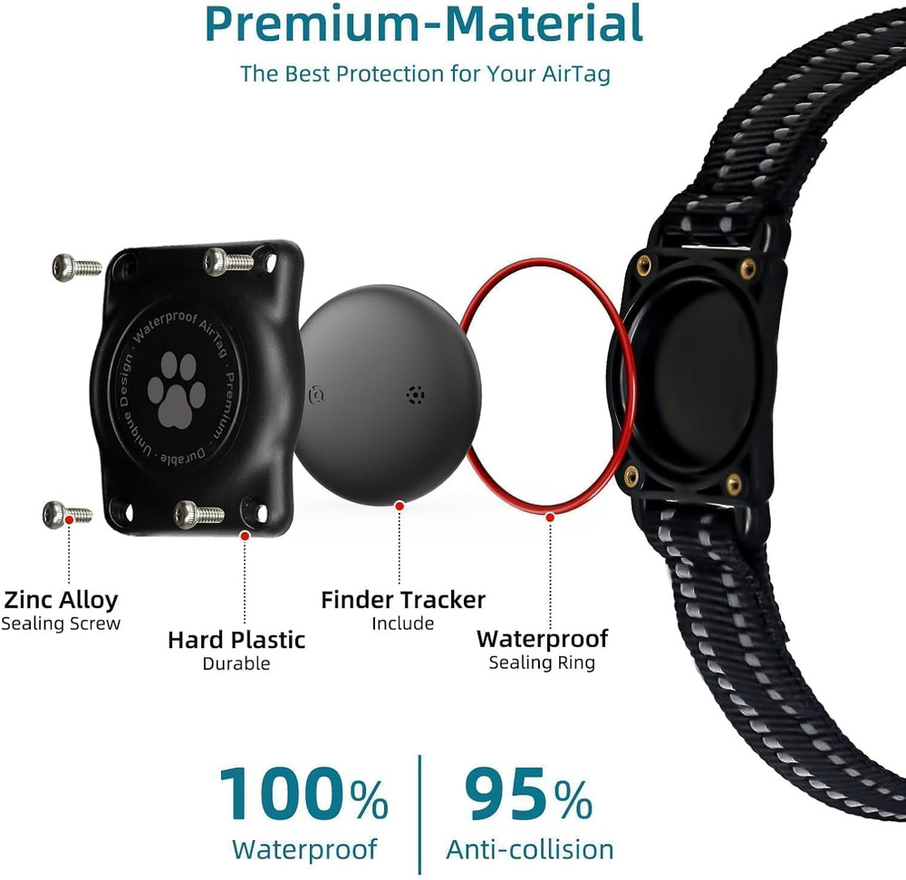 GPS Tracker for Dogs (1 Pack), Mini GPS Cat Tracker, Smart Pet Activity Tracker