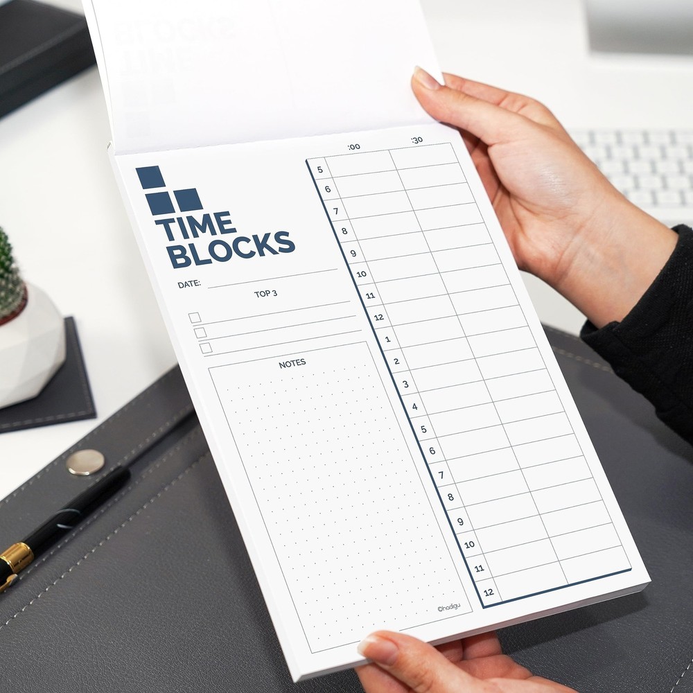 Time Blocking Planner 10"x7", Daily Time Box Planner, Time Management Planner...