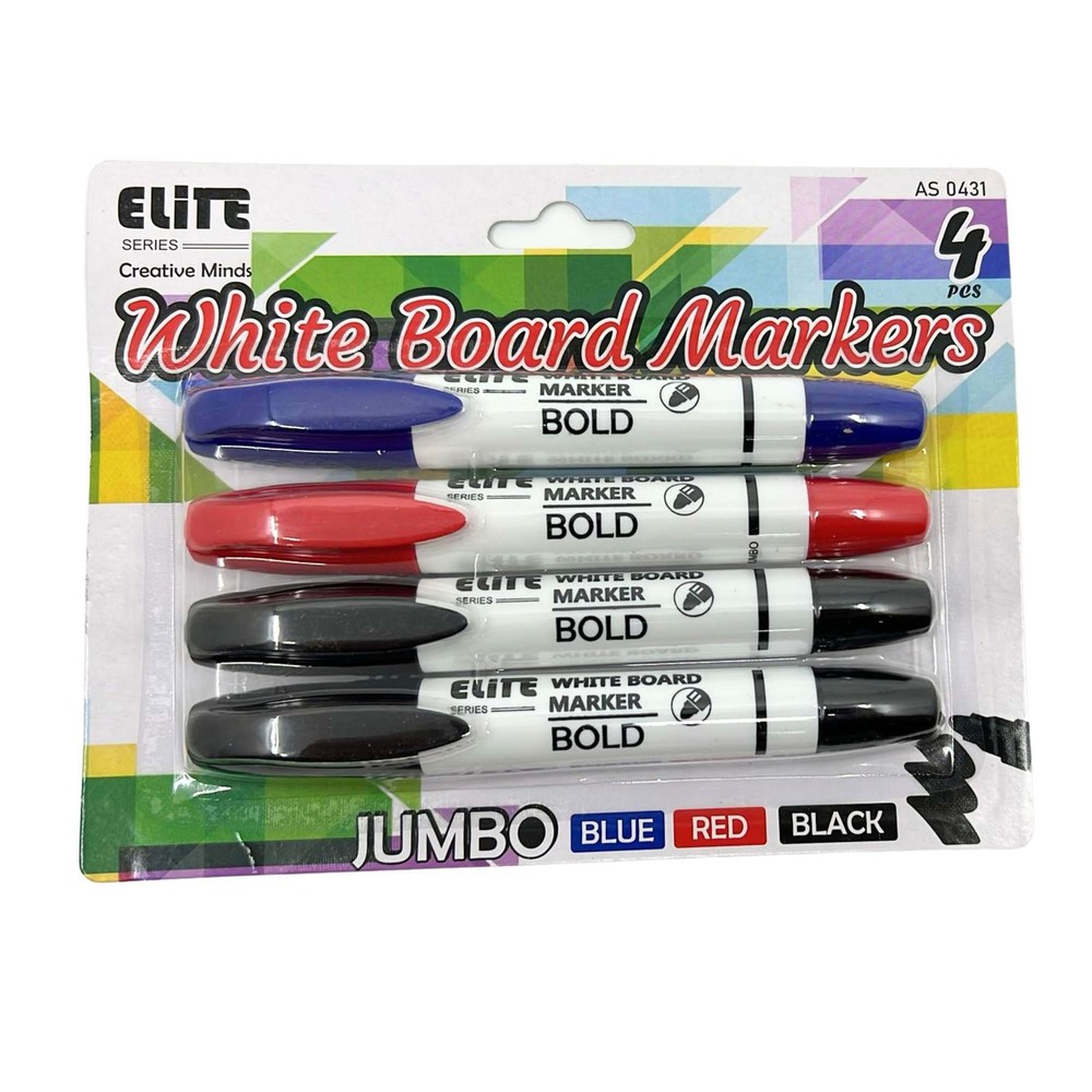 Permanent Color Markers: 4 Pack