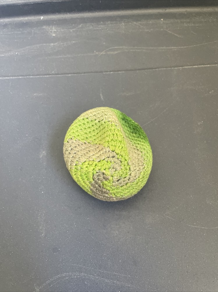 Woven Hackysack Footbag Bean Filled Green